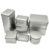 铝合金盒子长方形磨砂马口铁盒圆形长方形多功能收纳包装糖盒