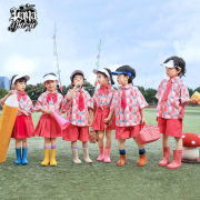 六一儿童表演服装复古小学生运动会班服啦啦队幼儿园合唱演出服夏