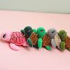 可爱创意彩色乌龟玩偶钥匙扣，挂件海龟公仔，毛绒玩具女生背包挂饰品