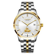 瑞士情侣手表品牌 石英表女精致 商务简约防水真黄金男士手表