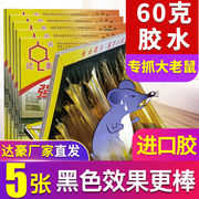 达豪强力粘鼠板灭鼠大老鼠贴粘老鼠胶抓捕鼠器大师傅5张60克胶水