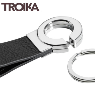 德国Troika男士腰挂钥匙扣挂件 高级感创意汽车穿皮带腰带圈环链