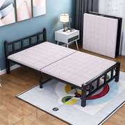 简约可折叠陪护床儿童小户型折叠床经济型铁架硬板床木板床1.5米