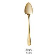 抹奶茶黄油匙子咖啡冰淇淋勺子创意不锈钢勺韩版马克杯匙羹西餐
