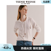 teenieweenie小熊春装海军，领翻领套头针织衫毛衣，女装内搭上衣