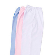 护士裤冬装白色蓝色厚款松紧腰粉色大码护士裤子白色工作裤夏薄男