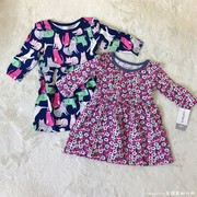 美国Carter's卡特童装春秋季女宝宝洋气连衣裙两件装