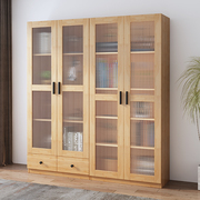 极速高品质h实木书柜，组合落地置物柜客厅，轻奢收纳柜现代简约