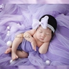 展会儿童影楼裹纱婴儿照相道具，新生儿摄影珍珠流苏裹布毯子