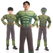 万圣节服装成人儿童cos派对，复仇者联盟肌肉服浩克绿巨人衣服套装