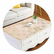 pvc透明板磨砂台面胶垫软胶保护垫板水晶软，玻璃茶几垫板桌面桌布