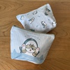 日单卡通mofusand鲨鱼猫系列纯棉帆布化妆包收纳包包中包
