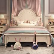 儿童床女孩美式公主床儿童房，家具组合套装，1.2米1.5女生少女单人床