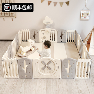 木晓璇游戏围栏防护栏婴儿宝宝，儿童地上栅栏室内家用多功能爬行垫