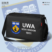澳大利亚西澳大学UWA健身包旅行袋大容量单肩运动包男女包设 无界