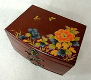 h中式复古实木双层首饰盒，抽屉木质首饰盒，公主欧式大容量手表收纳