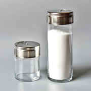 进口玻璃调味瓶罐盐罐子不锈钢，盖调料瓶花胡椒粉，瓶椒盐瓶厨房用品