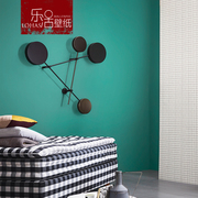 北欧纯色素色复古墨绿色墙纸，非自粘卧室客厅背景，蓝色壁纸现代简约