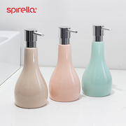 瑞士SPIRELLA乳液瓶陶瓷亮面按压洗发水洗手沐浴露分装皂液器