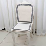 艺必旭欧式简约椅背套田园，美式装饰餐椅，椅垫套装布艺座垫座椅垫