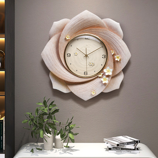 艺术挂钟石英钟客厅装饰挂钟圆形，简约挂表创意钟表，家用个性时尚钟