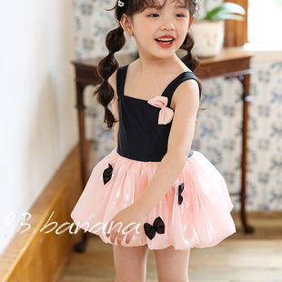 儿童连体甜美可爱裙式游泳衣中小女童女孩公主风韩版夏季洋气宝宝