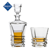 捷克进口BOHEMIA波西米亚水晶玻璃威士忌酒杯创意洋酒杯酒樽套装