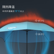 沃鼎钓鱼伞大钓伞万向调节高级防紫外线防暴雨户外拐杖钓鱼伞