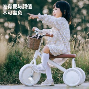 复古儿童三轮车脚踏车宝宝，2-3岁三轮单车，ins小孩简约脚蹬车自行车
