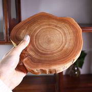 家用太行崖柏木雕崖柏根雕毛料手把件原木料摆件雕刻工艺品茶杯垫
