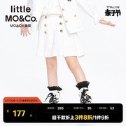 little moco童装春秋装儿童女童短裙半身裙百褶裙子KBB1SKT006