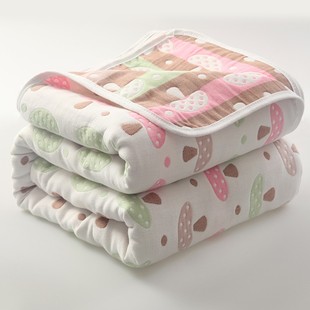 纯棉双人六层纱布婴儿毛巾被子薄款夏季单人午睡沙发盖毯小毯子