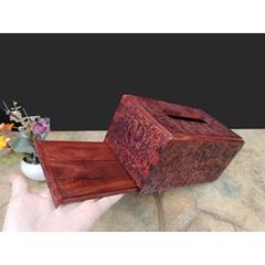 红木纸巾盒大红酸枝实木高档复古餐巾纸盒客厅茶几创意家用抽纸盒