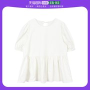 韩国直邮66girls泡泡袖雪纺，衫泡泡袖，雪纺衫短袖雪纺衫荷叶边雪