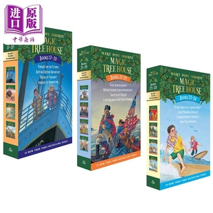 Magic Tree House 17-28 神奇树屋 卷17-28盒装 12册套装 儿童文学章节书 故事图画书 魔法树屋 英文原版 进口图书中商原版