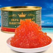 鱼子酱罐头俄罗斯进口合成型马哈鱼鲑鱼寿司料理西餐佐料沙拉