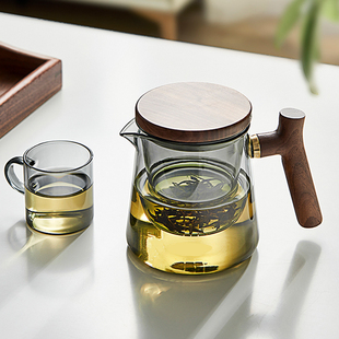 玻璃茶壶耐高温加厚茶水分离泡茶壶过滤家用茶壶花茶具套装煮茶壶