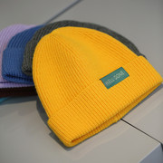 韩国字母毛线帽日系冬季毛线，帽保暖百搭休闲冷帽针织帽青年女士