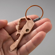 多功能钥匙扣挂件创意户外随身小工具汽车链，锁匙圈环男开瓶器挂饰