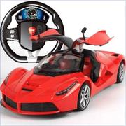 高档超大型遥控汽车儿童玩具跑车模型门方向盘充电动遥控赛车男孩