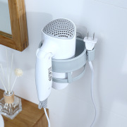 吹风机架吸壁式免打孔黏贴简约收纳架浴室用品塑料电吹风筒挂架子