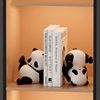 现代简约熊猫书挡摆件家居玄关，书架客厅酒柜办公室轻奢装饰品礼物