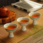 手绘青花品茗杯中式手工茶杯陶瓷，主人杯单个茶碗，功夫茶具喝茶单杯