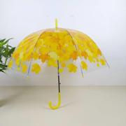 直杆长柄阿波罗伞植物枫叶款鸟笼，伞公主伞，蘑菇伞透明雨伞透明雨伞