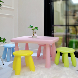 升级防滑儿童幼儿园桌椅宝宝桌椅儿童塑料桌椅玩具桌手工桌