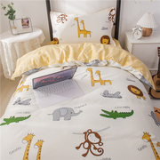 卡通床上三件套全棉纯棉100儿童学生宿舍寝室0.9m1.2米床品套装