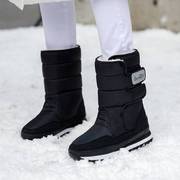 雪地靴女冬季2022女鞋防水防滑女靴中筒短靴厚底加绒雪地棉鞋