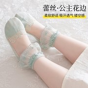 爆款女童袜子夏季超薄款透气宝宝水晶蕾丝夏天网眼公主花边袜