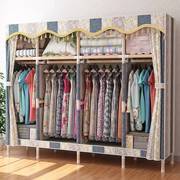 布衣柜隔板分层架大号加粗实木简易衣柜衣橱收纳架子衣架卧室柜子