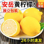 安岳黄柠檬新鲜5斤装当季整箱水果皮薄香水青尤力克柠檬
